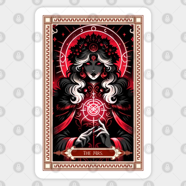 Mrs. Claus Tarot Card Sticker by HolidayBug